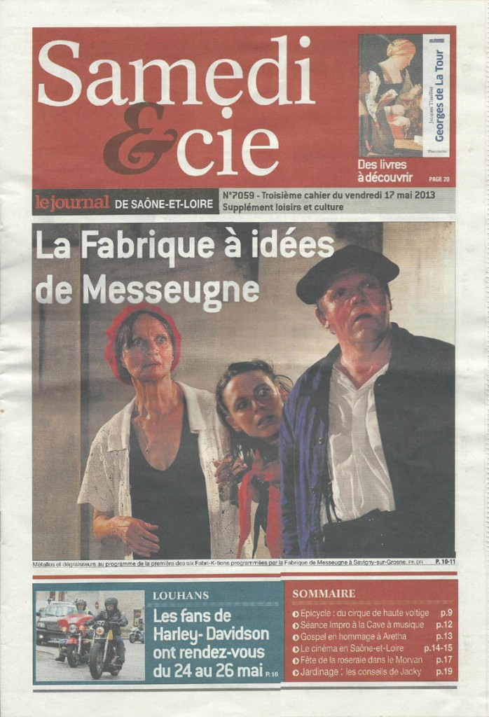Articles de Presse Samedi et Cie du 17 mai 2013